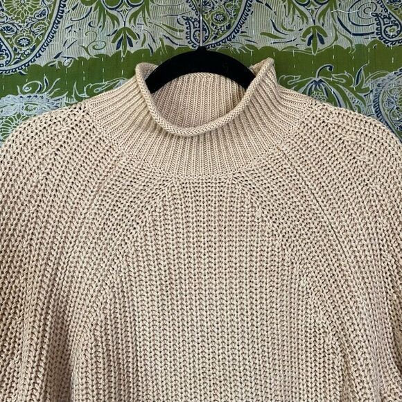 J. Crew Sandy Beach Relaxed Rolled Neck Sweater Size Medium - Picture 3 of 14